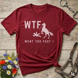 Wtf Went Too Fast T Shirt Gift For Horse Lover
