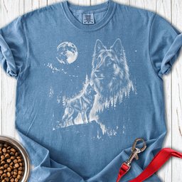 Belgian Tervuren Moonlight Premium Tee Gift For Dog Lover