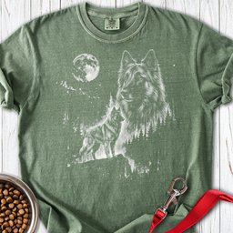 Belgian Tervuren Moonlight Premium Tee Gift For Dog Lover