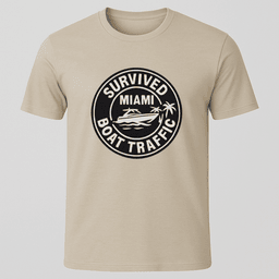 Miami Boat Traffic T Shirt Gift For Boat Owner