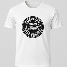 Miami Boat Traffic T Shirt Gift For Boat Owner