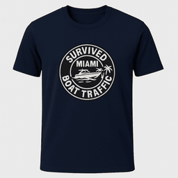 Miami Boat Traffic T Shirt Gift For Boat Owner