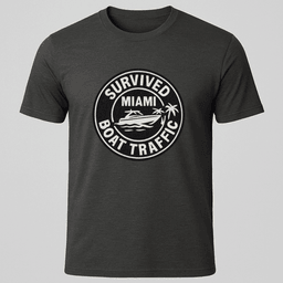 Miami Boat Traffic T Shirt Gift For Boat Owner