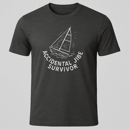 Jibe Doodle T Shirt Gift For Boat Owner