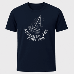 Jibe Doodle T Shirt Gift For Boat Owner
