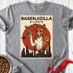 Basenji Basenjizilla Premium Tee Gift For Dog Lover