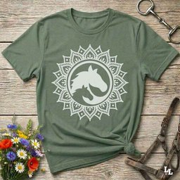 Horse Mandala T Shirt Gift For Horse Lover