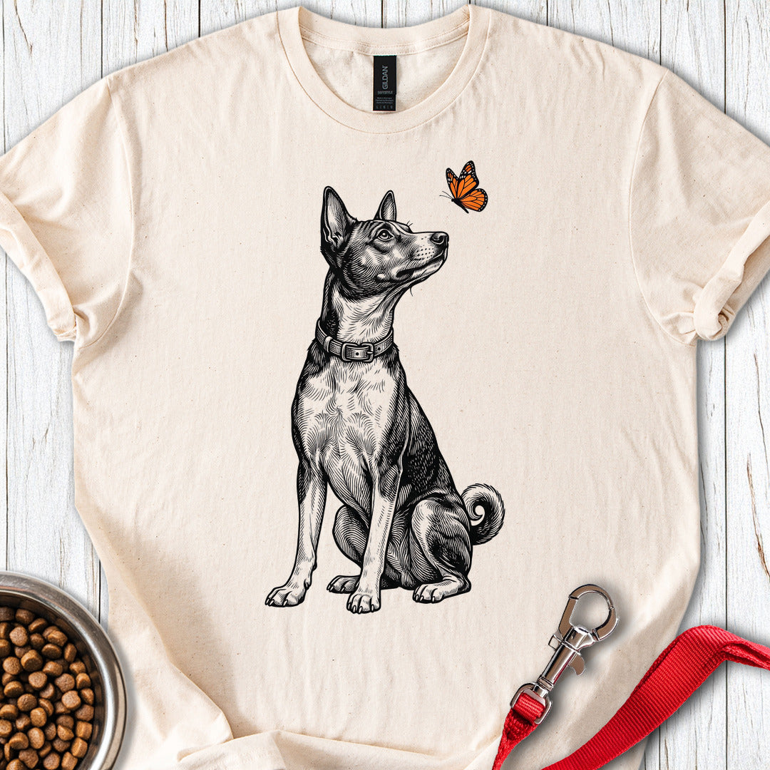 Basenji Butterfly T Shirt Gift For Dog Lover