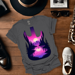 Neon Serenade T Shirt Gift For Music Lover