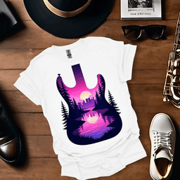 Neon Serenade T Shirt Gift For Music Lover