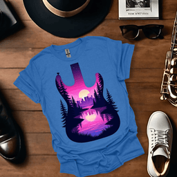 Neon Serenade T Shirt Gift For Music Lover