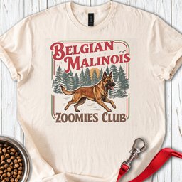 Belgian Malinois Zoomies T Shirt Gift For Dog Lover