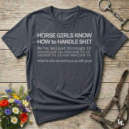 Horse Girls Know T Shirt Gift For Horse Lover