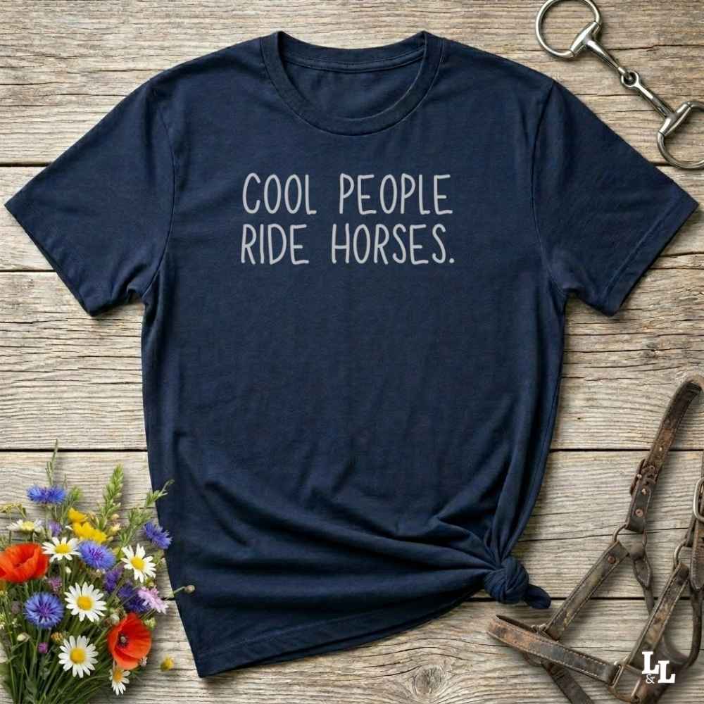 Cool People Ride Horses T Shirt Gift For Horse Lover