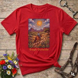 Gogh Outside T Shirt Gift For Horse Lover