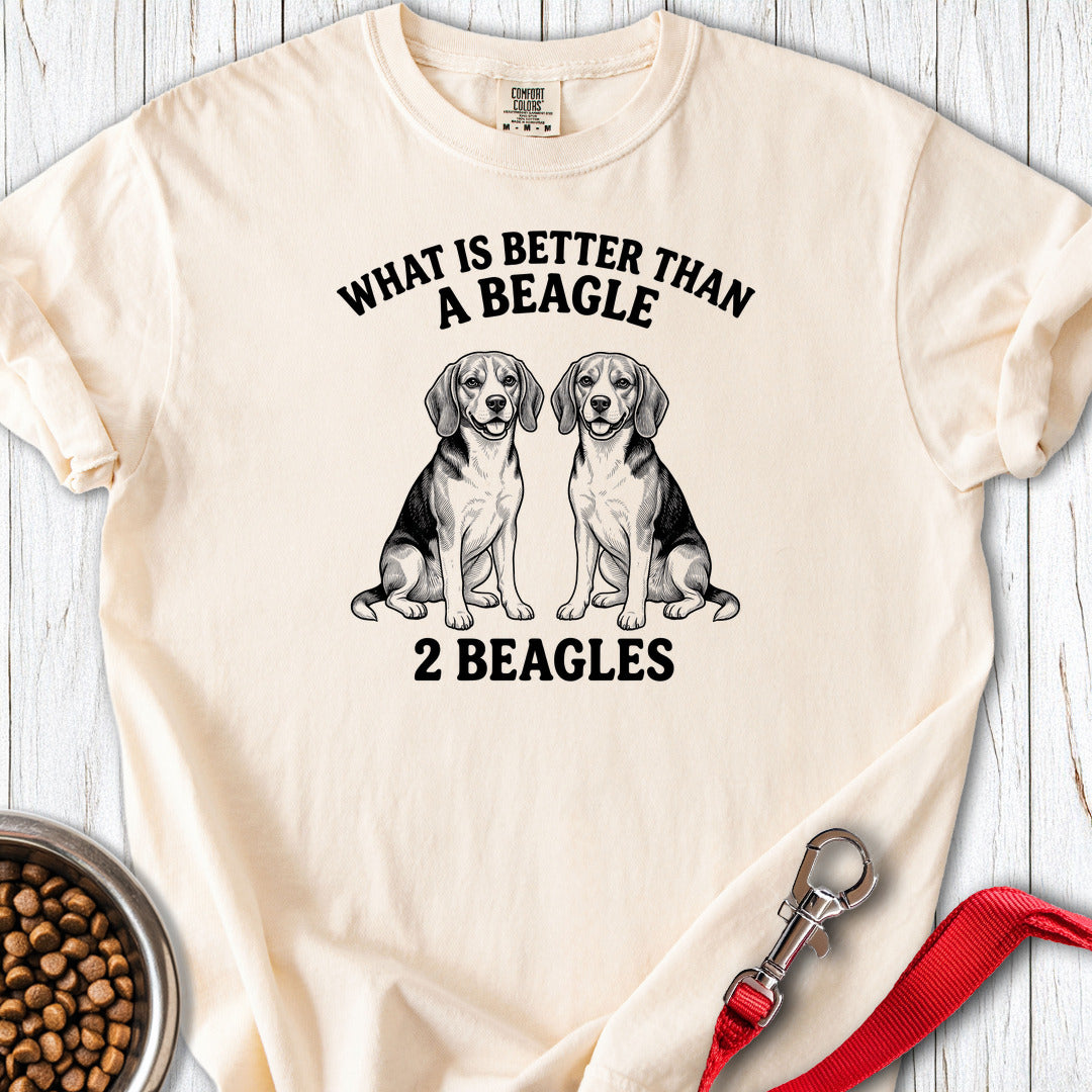Beagle What Is Better Than One Premium Tee Gift For Dog Lover