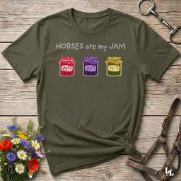 Horses Are My Jam T Shirt Gift For Horse Lover