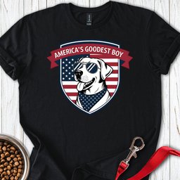 Americas Goodest Boy Labrador T Shirt Gift For Dog Lover
