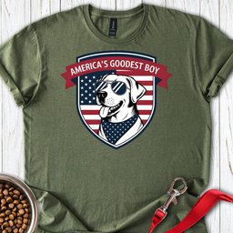 Americas Goodest Boy Labrador T Shirt Gift For Dog Lover
