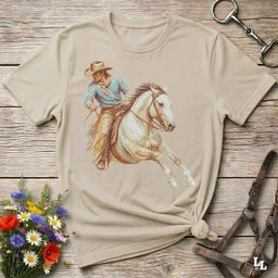 Pastel Horse Rider T Shirt Gift For Horse Lover