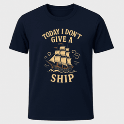 I Dont Give A Ship T Shirt Gift For Boat Owner
