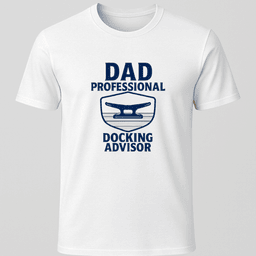 Dad Docking Advisor T Shirt Gift For Dad