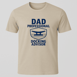 Dad Docking Advisor T Shirt Gift For Dad