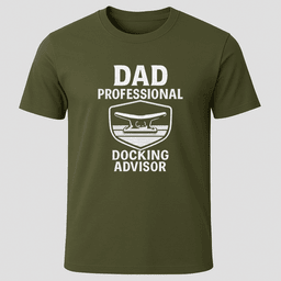 Dad Docking Advisor T Shirt Gift For Dad