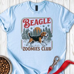 Beagle Zoomies Club T Shirt Gift For Dog Lover