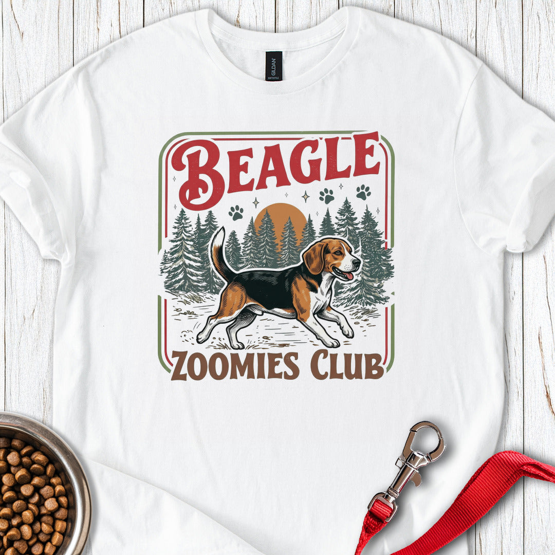 Beagle Zoomies Club T Shirt Gift For Dog Lover