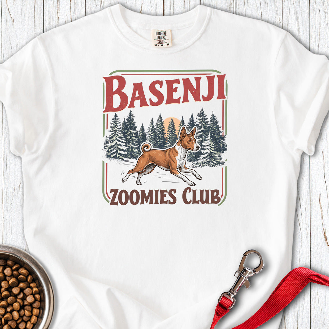 Basenji Zoomies Club Premium Tee Gift For Dog Lover