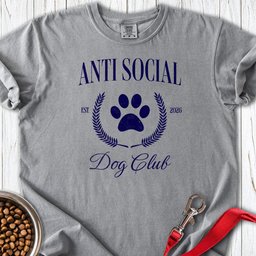 Anti Social Dog Club Premium Tee Gift For Dog Lover