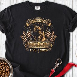 Belgian Malinois 250 Year Anniversary Premium Tee Gift For Dog Lover