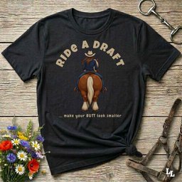 Ride A Draft T Shirt Gift For Horse Lover