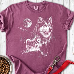 Alaskan Malamute Moonlight Premium Tee Gift For Dog Lover