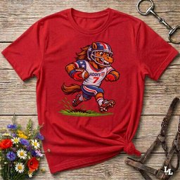 American Football T Shirt Gift For Horse Lover