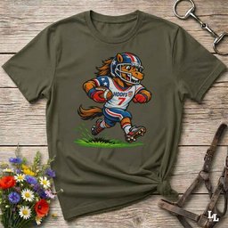 American Football T Shirt Gift For Horse Lover