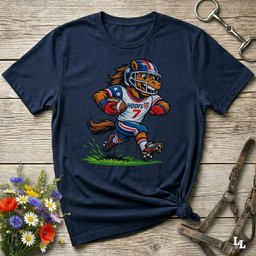 American Football T Shirt Gift For Horse Lover