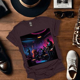 Jazz Club Silhouette T Shirt Gift For Music Lover