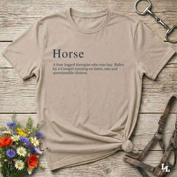 Definition Of A Horse T Shirt Gift For Horse Lover