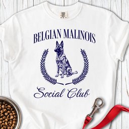 Belgian Malinois Social Club Premium Tee Gift For Dog Lover