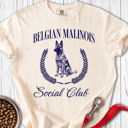 Belgian Malinois Social Club Premium Tee Gift For Dog Lover
