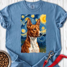 Basenji Van Gogh Premium Tee Gift For Dog Lover