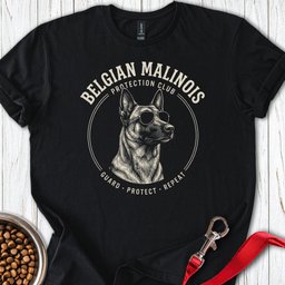 Belgian Malinois Protection Club T Shirt Gift For Dog Lover