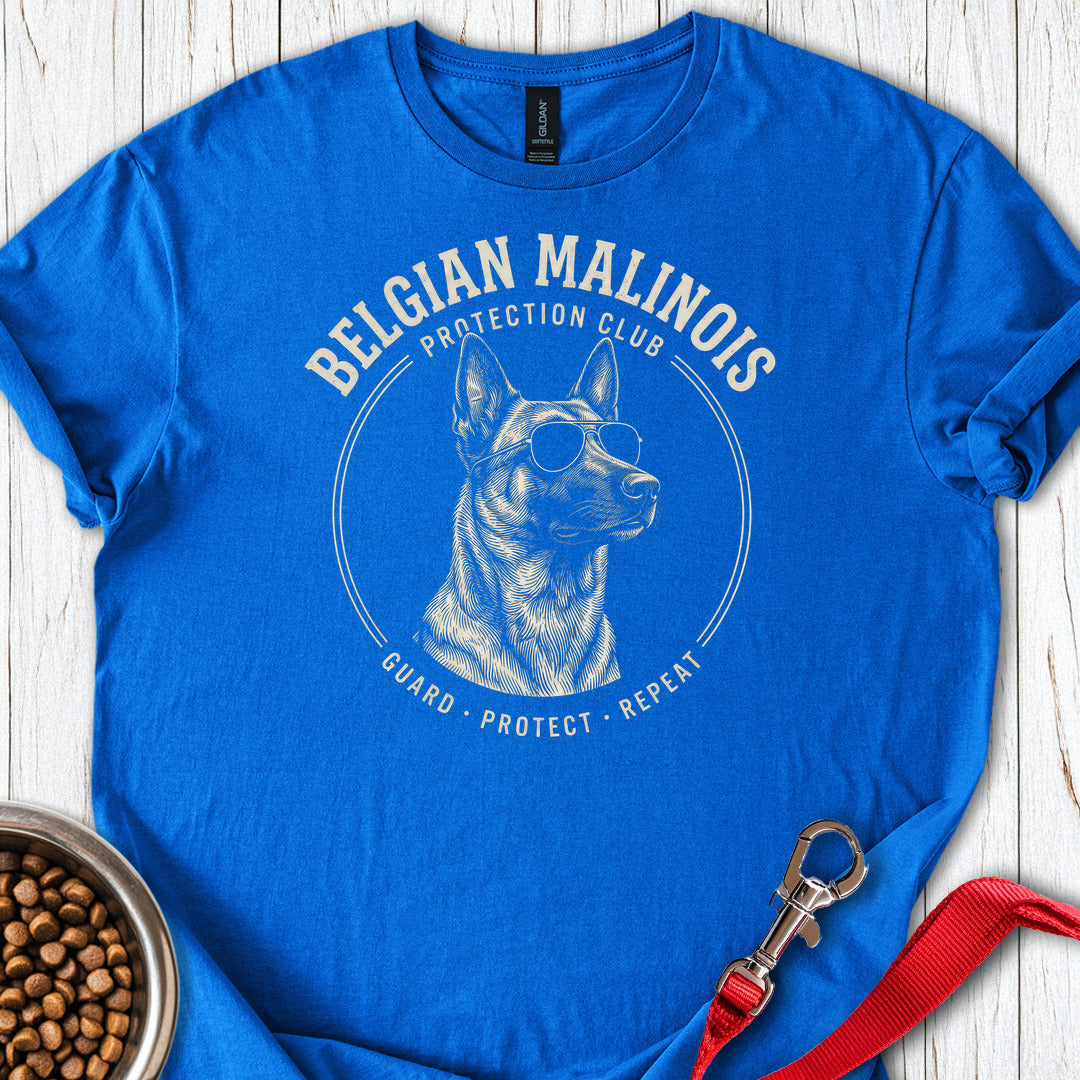 Belgian Malinois Protection Club T Shirt Gift For Dog Lover