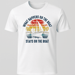 What Happens On The Boat T Shirt Gift For Boat Owner