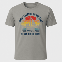 What Happens On The Boat T Shirt Gift For Boat Owner