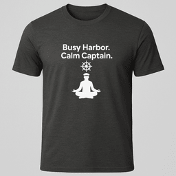 Zen Captain T Shirt Gift For Boat Owner