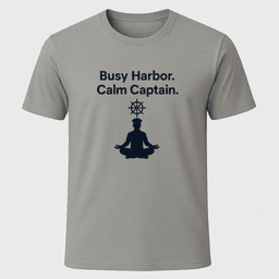 Zen Captain T Shirt Gift For Boat Owner