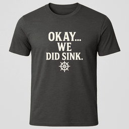 We Did Sink T Shirt Gift For Boat Owner